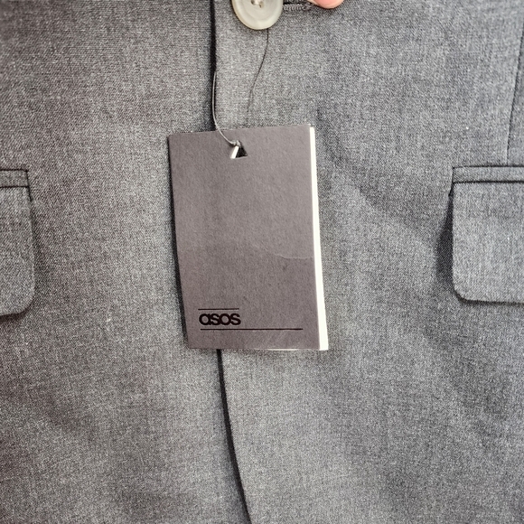 Asos Men's Single Breasted Grey Suit Jacket - 36R - Picture 8 of 8
